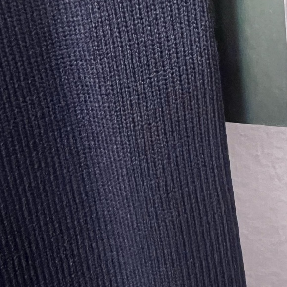 NY&Co Navy and White Striped Ribbed Tank Dress - Picture 3 of 5